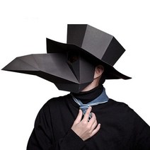 까마귀 SCP 쉬운종이접기 페이퍼 토이 크래프트 도안 수업 종이인형 2평 방꾸미기 벽인테리어, 화이트