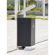 실외 휴지통 스테인리스 쓰레기통 옥외 공원 야외용, C형