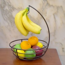 바나나 수납 걸이 과일 야채 전시 바구니 수납랙, 브론즈