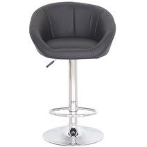 베스트렉 A120 프리머스라인 발걸이형 홈바의자 아일랜드 식탁의자 바텐의자, 블랙, 1개