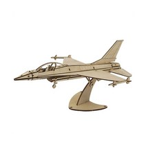 퍼즐피플 3D 영공방 배/비행기/자동차 입체퍼즐모형, 3D목재 F-16 팔콘 주니어 시리즈, 1Ea