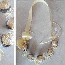 킨더조이목걸이DIY 사탕목걸이 페레로목걸이 킨더조이 졸업 입학 재롱잔치 발표회 파티 유치원행사, 페레로목걸이5(완제품)연노랑