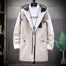토파즈 EW0582 남자 봄 가을 코튼 데님 긴팔 하프 집업 자켓 바람막이 야상 점퍼 코트 데일리룩