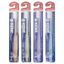 켄트 KENT 콤팩트 초극세모 칫솔 명품칫솔 어린이 성인겸용칫솔 고급칫솔(랜덤), 4개
