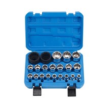 19mm 매화 소켓 세트 27mm 소매 12 소형 윈드 건 헤드, 쇼트세트 19개 곡봉