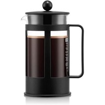 보덤 1783-01 케냐 프렌치 프레스 플런저 커피 메이커 블랙 3 컵 0.35L 유럽 Bodum Kenya French Press Plunger Coffee Maker Black
