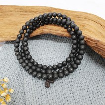 검은조림침향 108염주 8mm (침향나무 침향염주 불교염주 백팔염주 기도염주)