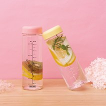 어썸 마이보틀 트라이탄 내열 눈금 용량 보틀 500ml 2P, 화이트, 일반캡, 화이트