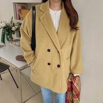 테일러드카라더블하프코트