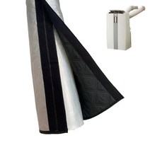 에어컨 어에컨커버 에어컨청소 세측업그레이드 된 휴대용 에어컨 호스 커버 랩 절연 ac, 은색 검정, 협력사