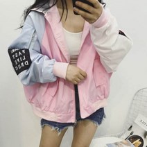 가바바 여성 항공점퍼 알록달록 다양한 색상의 조화가 잘 어울어진 블루종 자켓 G42454