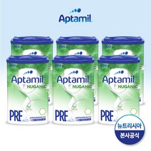 [해외무료배송] 압타밀 뉴가닉 프레 800g x 6통 세트, 프레800g(6통)