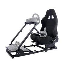 정품 Marada 레이싱 시뮬레이터 조종석 휠 스탠드 로지텍 LOGITECH G25 G27 G29 G920 G923 Thrustmaster T300RS TX F458 T500R P, Black Cockpit+Seat-5H