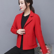 카멜색 역시즌 트렌치 코트 2022 봄과 가을 새로운 모직 숙녀 짧은 플러스 38