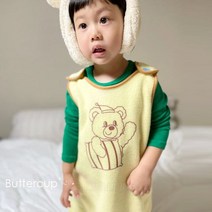 베베키즈몰 베베 인스타패션 심플 필수템 편한 데일리룩 동네 놀이터 나들이 산책패션 문센복 일상룩 평상시패션 버터컵 버튼수면롱베스트(추가)
