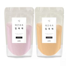 소비아 천연 거품입욕제 가루-2종/배쓰밤/반신욕, 입욕제가루, 로만핑크, 아쿠아블루