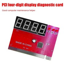 컴퓨터 PCI 테스트 카드 마더보드 LED 4 자리 진단 테스터 디버그 분석기, 01 red