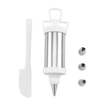 분무기 고익 고압 스테인레스 스틸 쿠키 장식 총 세트 비스킷 프레스 메이커 크림 DIY 과자 주사기 압출기 노즐 주방 베이킹 도구, 육군 녹색