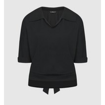 케이엘 KL 백리본 포인트 카라 블라우스 2color