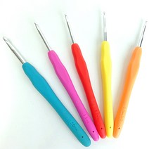 라바라바 모사용 코바늘 손뜨개 실리콘 뜨개질 바늘 뜨게 뜨개용품, 2／0호 (2.0mm)