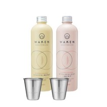 [기프트세트] 웨이큰 마우스워시 2개 set+컵2개+쇼핑백+손거울, [0002]스트로베리민트 2개
