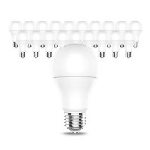 [암스오일10w50] 장수램프 LED 전구 10W [20개입] 벌브 램프 세트, 전구색(오렌지빛)