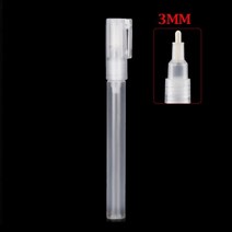 플라스틱 빈 펜로드 3mm 5mm 8mm 10mm 배럴 튜브 낙서 펜 액체 분필 마커 페인트 액세서리, 01 3mm