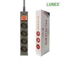루넥스 화재예방 자동소화 알루미늄 멀티탭 4구 5m