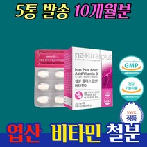 물과함께 철분제 일일 권장 섭취 량 약 10개월분 임신 친구 동생 언니 누나 딸 며느리 건강 관리 식단 영양제