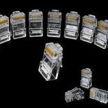 유디씨티 RJ45 플러그 8개입 랜선만들기 랜작업 관통형랜툴