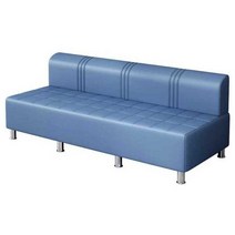 대기쇼파 장의자 미용실 학원 휴개실 가죽 등받이쇼파, 1. 블루 110x55x38cm