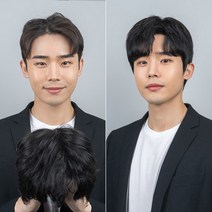 블링하이 ABC 전체가발 5종 쓰기쉬운 트렌디한 남자머리 패션가발 남자, 1개, 1. 애즈 가르마펌 M 자연검정