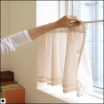 롱한길이감 공간연출 하늘하늘 공간연출 주방창커텐 레이스바란스