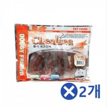 강아지보양식 오리 숯불사사미 400gx2개 애견