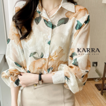 카라 KARRA 로즈레이스카라블라우스_KL3MBL002C