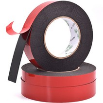 10 미터 양면 폼 테이프 자체 접착 특수 초강력 스티커 두 얼굴 홈 방수 검은 스폰지 벽 나노 카라, 1개, 15mm, Foam Tape