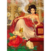 2000피스 직소퍼즐 - 목단화여인, 단품, 단품
