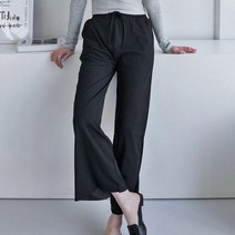 와이드 허리 밴딩 팬츠 키작은 키큰 휴가룩 바캉스룩 봄 여름 가을 통 바지
