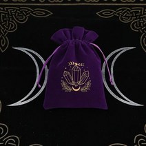 나비 타로 식탁보 보드 게임 카드 놀이 가방 룬 별자리 마녀 점술 졸라 매는 끈 벨벳 보관 126444, 13x18cm, 스타일 9