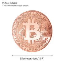 Bitcoin 화 열쇠 고리 수집가 구리 도 동전 Collectible 실제 기념 은, [07] Coin Bitcoin Rose