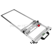 Yuyu Art공구 생활공구 건축 목공 원형톱 가이드 레일 조기대 83x42cm 4인치~7인치 사용가능, 공용 75센티 스테인리스 절단기