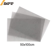 투망그물 304 스테인레스 스틸 짠 와이어 메쉬 스크린 에어 벤트 50x100mm 구멍 10-400 가정 및 정원에 사용 설치류 밖으로 유지, [02] 50cmx50cm, [07] 40 mesh 0.15mm