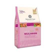 네츄럴코어 에코6 센시티브 연어 작은입자 애견사료, 2kg