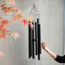 바람이 불면 아름다운 소리가 나는 정원용 윈드차임 중형 대형 특대형, 중형 80cm