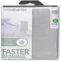 Brabantia 다리미판 커버 53 x 18인치사이즈 D 초대형 실버 메탈릭, 회색