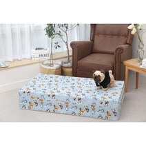 SEJEL.F (세젤에프) 3단 면 접이식 매트리스 HR스펀지 싱글매트 몽키와 친구들 7.5CM