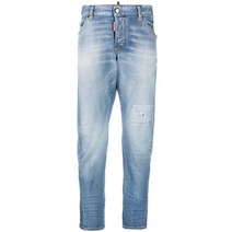 Dsquared2 직선 크롭 진 청바지 163238