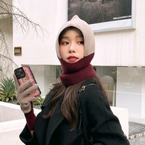 COCONAWA 겨울 여성 방한 후드 바라클라바 넥워머 모자
