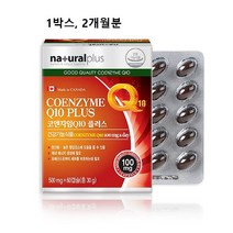 코엔자임q10 코큐텐 100mg 고함량 식약청 인증 항산화 혈압 추천 비타민E 비타민B 비타민C 비타민A 복합 코쿠 텐 큐엔 코엠 자인 자임 자이 큐 10 큐텐 캐나다 식약처 인정, 1box(ea) 2개월분, 1box(ea)당 500mg X 60캡슐