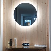 빛이야기 로라 LED 거울벽등 [Lora Mirror] 조명거울 거울조명 LED조명거울 욕실거울 화장대거울 미용실거울 주문제작 조명거울 원형 타원 직사각, 타원형-터치